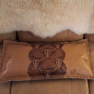 Brown and Tan Decorative Pillow